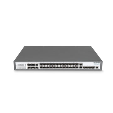 S5300-24S8T6X, 24-Port Ethernet L3 Switch, 24x GE SFP Ports, 8x GE RJ45 with 6x 10GE SFP+ Uplink, Stackable Switch